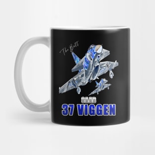 Saab 37 Viggen Swedish Multi Combat Aircraft Mug